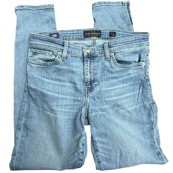 Lucky Brand Ava Skinny Jeans Women's Size 8 Blue Denim Medium Wash - Picture 4 of 11